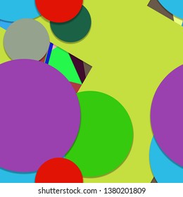 Flat material design - Creative vector trend seamless.