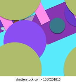 Flat material design - Creative vector trend seamless.