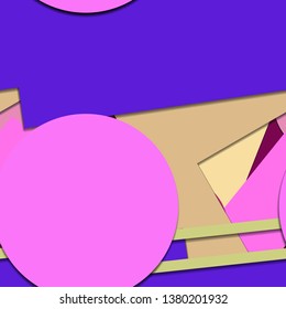 Flat material design - Creative vector trend seamless.