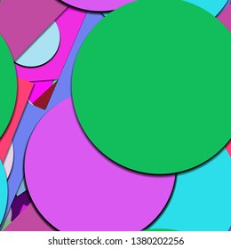 Flat material design - Creative vector trend seamless.