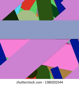 Flat material design - Creative vector trend seamless.