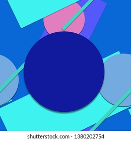 Flat material design - Creative vector trend seamless.