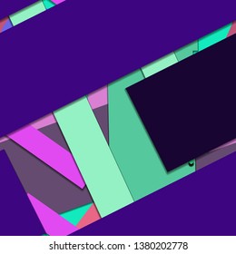 Flat material design - Creative vector trend seamless.