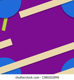 Flat material design - Creative vector trend seamless.