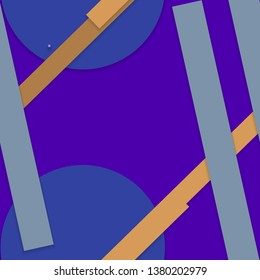 Flat material design - Creative vector trend seamless.