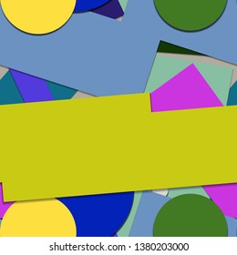 Flat material design - Creative vector trend seamless.