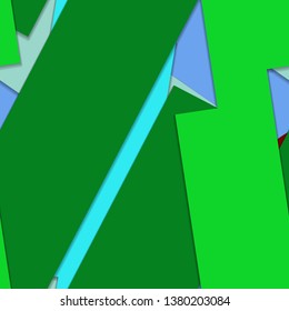Flat material design - Creative vector trend seamless.