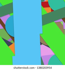 Flat material design - Creative vector trend seamless.