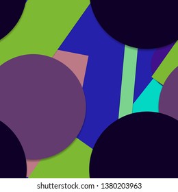 Flat material design - Creative vector trend seamless.