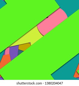 Flat material design - Creative vector trend seamless.