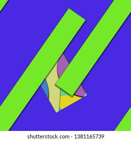 Flat material design - Creative vector trend seamless.