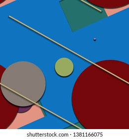 Flat material design - Creative vector trend seamless.