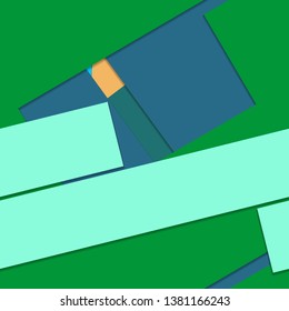 Flat material design - Creative vector trend seamless.
