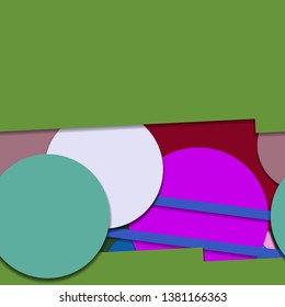 Flat material design - Creative vector trend seamless.