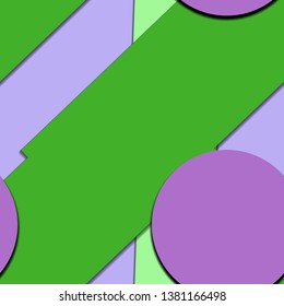 Flat material design - Creative vector trend seamless.