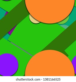 Flat material design - Creative vector trend seamless.