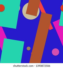 Flat material design - Creative vector trend seamless.