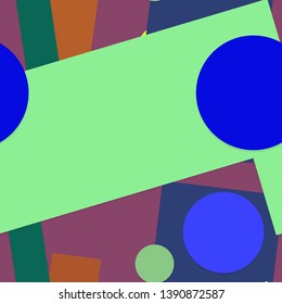 Flat material design - Creative vector trend seamless.