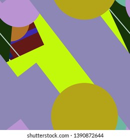 Flat material design - Creative vector trend seamless.