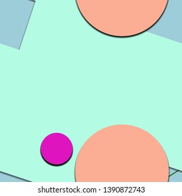 Flat material design - Creative vector trend seamless.