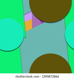 Flat material design - Creative vector trend seamless.