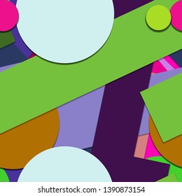 Flat material design - Creative vector trend seamless.