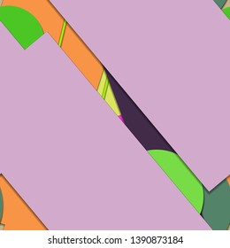 Flat material design - Creative vector trend seamless.