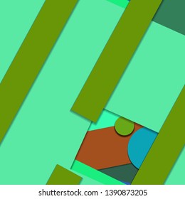 Flat material design - Creative vector trend seamless.