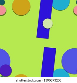 Flat material design - Creative vector trend seamless.