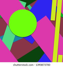 Flat material design - Creative vector trend seamless.