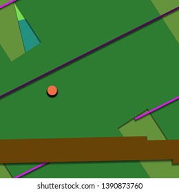 Flat material design - Creative vector trend seamless.