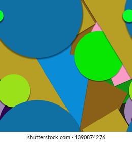 Flat material design - Creative vector trend seamless.