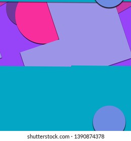 Flat material design - Creative vector trend seamless.