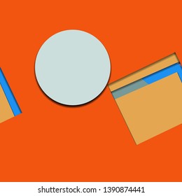 Flat material design - Creative vector trend seamless.