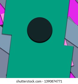 Flat material design - Creative vector trend seamless.