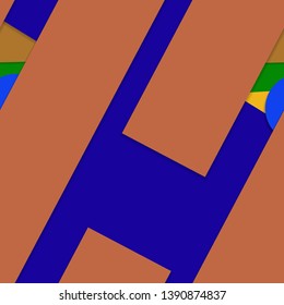 Flat material design - Creative vector trend seamless.