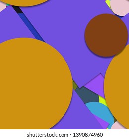 Flat material design - Creative vector trend seamless.