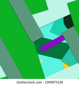 Flat material design - Creative vector trend seamless.