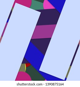 Flat material design - Creative vector trend seamless.