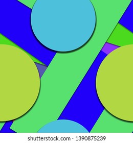 Flat material design - Creative vector trend seamless.