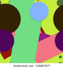 Flat material design - Creative vector trend seamless.