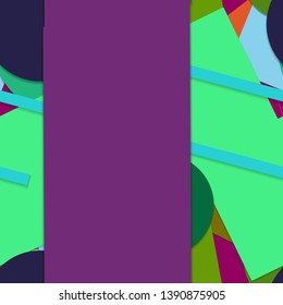 Flat material design - Creative vector trend seamless.