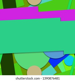 Flat material design - Creative vector trend seamless.
