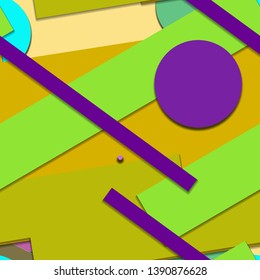Flat material design - Creative vector trend seamless.