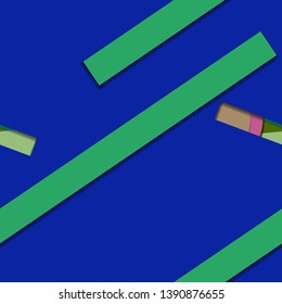 Flat material design - Creative vector trend seamless.