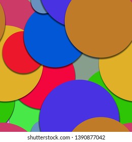 Flat material design - Creative vector trend seamless.