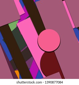 Flat material design - Creative vector trend seamless.