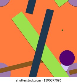 Flat material design - Creative vector trend seamless.