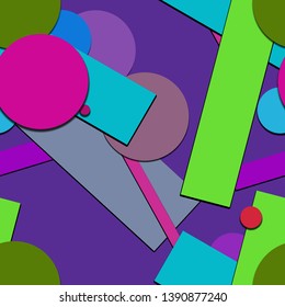 Flat material design - Creative vector trend seamless.