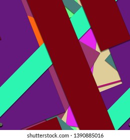 Flat material design - Creative vector trend seamless.